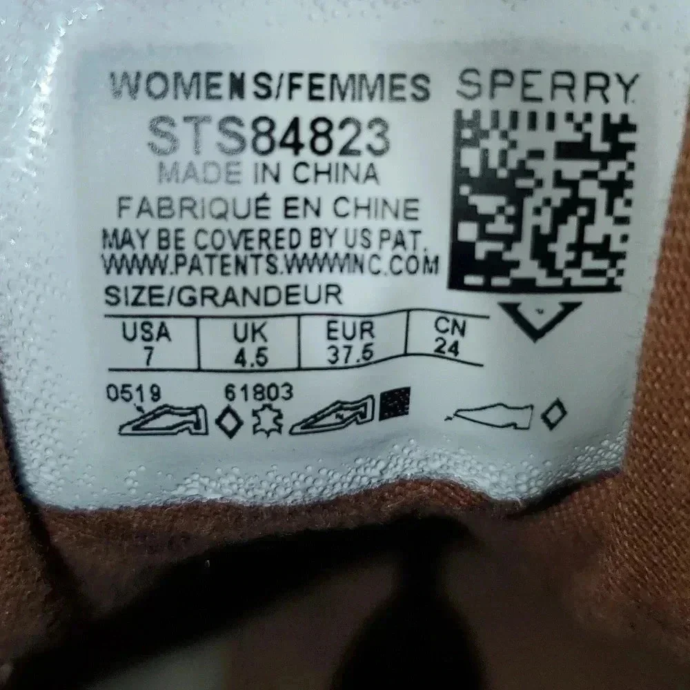 Sperry Women's Saltwater 2-Eye Leather Tan/Brown Rain Boot Women's Size 7